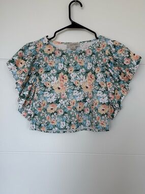 Astrid Floral Ruffle Sleeve Blouse